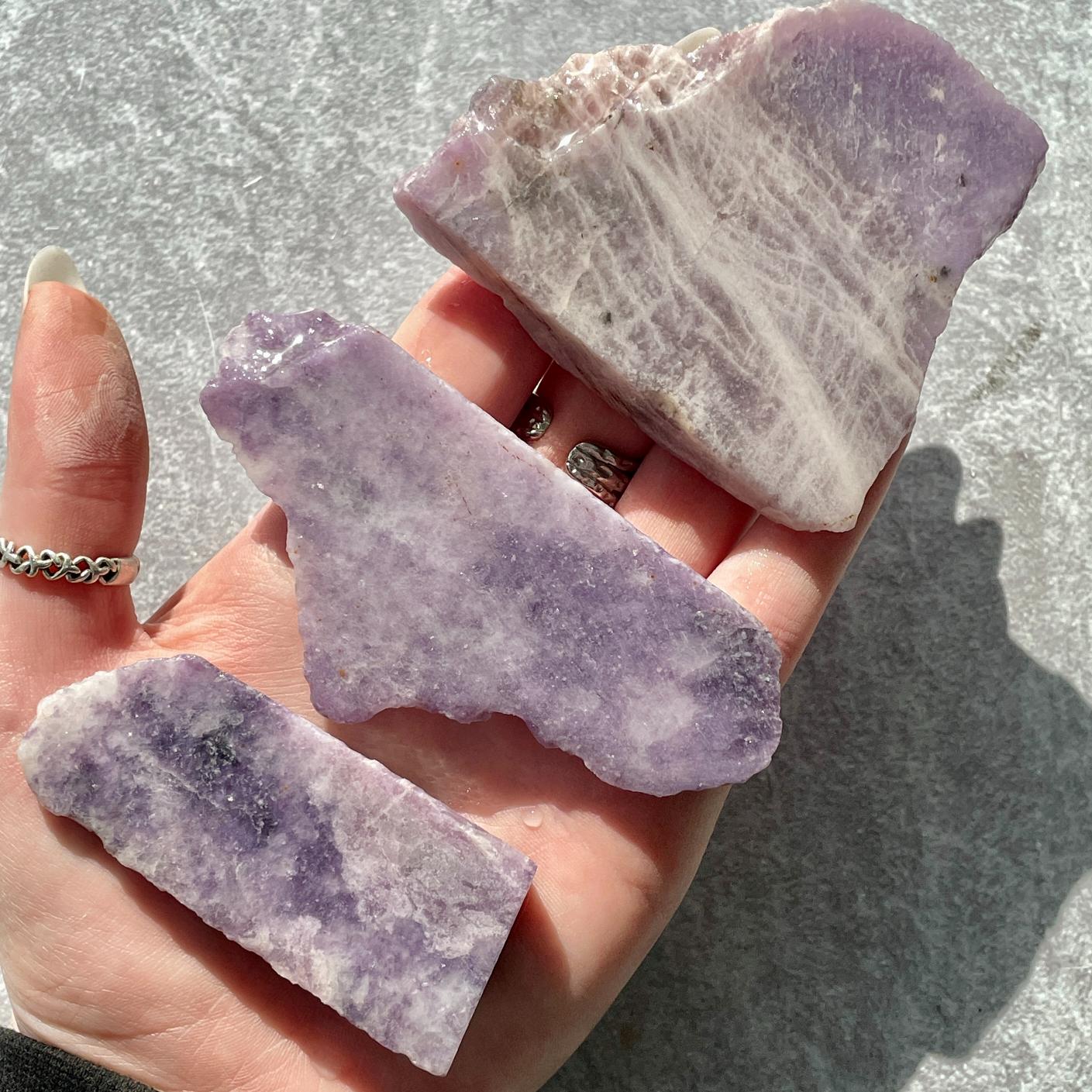 Rough - Slab - Lepidolite - 1KG Rough - Slab - Lepidolite - 1KG